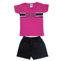 Conjunto Infantil Menina Verão Blusa e Short Viston 4651