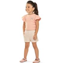 Conjunto Infantil Menina Verão Delicado Rosê - Angerô Conjunto Infantil Menina Verão Delicado Rosê - Angerô