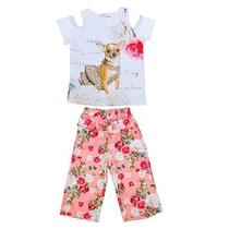 Conjunto Infantil Menina Verão Pantalona Conjunto Infantil Menina Verão Pantalona
