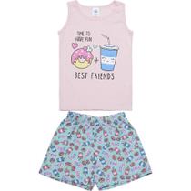 Conjunto Infantil Menina Verão Regata e Short Viston 4614