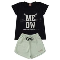 Conjunto Infantil Menina Verão short e Baby look Tam 2 e 3 Conjunto Infantil Menina Verão short e Baby look Tam 2 e 3