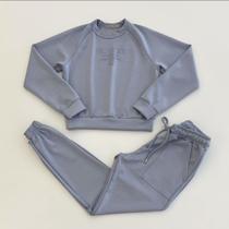Conjunto Infantil Menina Vic&Vicky Blusão Boxy Calça Jogger -