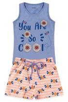 Conjunto Infantil Menina - You Are So Cool - Lilás