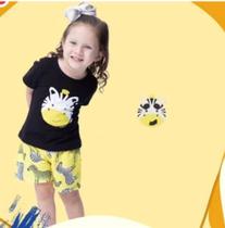 Conjunto infantil menina zebra