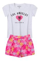 Conjunto infantil meninas rosa