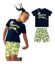 Conjunto Infantil Menino Aventura Short Camiseta Tam 1 Ao 10 Conjunto Infantil Menino Aventura Short Camiseta Tam 1 Ao 10