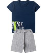 Conjunto Infantil Menino Básico Curto Select Azul