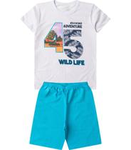 Conjunto Infantil Menino Básico Curto Select Branco