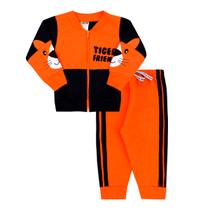 Conjunto Infantil Menino Bebe Moletom Jaqueta C Orelha Tigre