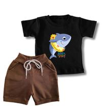Conjunto Infantil Menino Bebê Premiun Camiseta e Bermuda