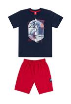 Conjunto Infantil Menino Bermuda e Camiseta Bee Loop