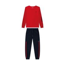 Conjunto Infantil Menino Blusa Malha/ Calça Moletom Onda Marinha Conjunto Infantil Menino Blusa Malha/ Calça Moletom Onda Marinha