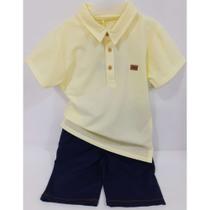 Conjunto Infantil Menino Blusa Polo + Bermuda / Shorts 7471