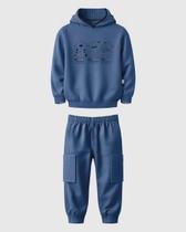 Conjunto Infantil Menino Bob Fred E Thor Moletom Malwee Kids Cor:AzulTamanho:2 Conjunto Infantil Menino Bob Fred E Thor Moletom Malwee Kids Cor:AzulTamanho:2