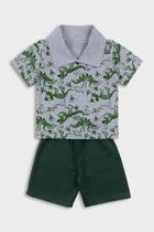 Conjunto Infantil Menino Camiseta de Dinossauros e Short - Destak