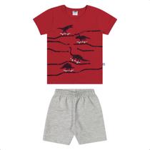 Conjunto Infantil Menino Camiseta Dinossauros Marlan 62670