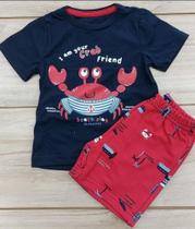 Conjunto infantil menino camiseta e bermuda Conjunto infantil menino camiseta e bermuda