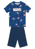 Conjunto Infantil Menino Camiseta e Bermuda Azul - Brandili Conjunto Infantil Menino Camiseta e Bermuda Azul - Brandili