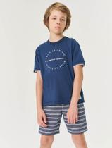 Conjunto Infantil Menino Camiseta E Bermuda Daily Aesthetic Azul Marinho Divertto Conjunto Infantil Menino Camiseta E Bermuda Daily Aesthetic Azul Marinho Divertto