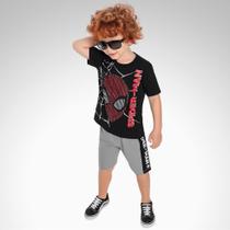 Conjunto Infantil Menino Camiseta e Bermuda Homem Aranha Conjunto Infantil Menino Camiseta e Bermuda Homem Aranha