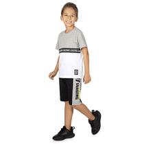 Conjunto Infantil Menino Camiseta E Bermuda Loading Super Estiloso Conjunto Infantil Menino Camiseta E Bermuda Loading Super Estiloso