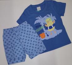 Conjunto Infantil Menino Camiseta e Bermuda Malwee Kids