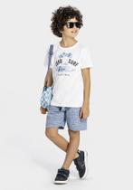 Conjunto Infantil Menino Camiseta E Bermuda Sand Surf Boca Grande Cor:BrancoTamanho:8 Conjunto Infantil Menino Camiseta E Bermuda Sand Surf Boca Grande Cor:BrancoTamanho:8