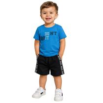 Conjunto Infantil Menino Camiseta E Bermuda Sarja Conjunto Infantil Menino Camiseta E Bermuda Sarja