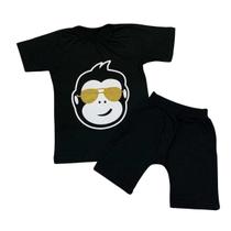 Conjunto Infantil Menino Camiseta e Bermuda Saruel - tamanho M (veste 4 a 5 anos) Conjunto Infantil Menino Camiseta e Bermuda Saruel - tamanho M (veste 4 a 5 anos)