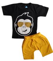 Conjunto Infantil Menino Camiseta e Bermuda Saruel - tamanho PP (veste 10 meses a 1 ano) Conjunto Infantil Menino Camiseta e Bermuda Saruel - tamanho PP (veste 10 meses a 1 ano)