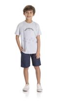 Conjunto Infantil Menino Camiseta E Bermuda Surfboards Tmx Cor:AzulTamanho:8