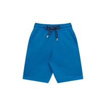Conjunto Infantil Menino, Camiseta Em Cotton Com Estampa De Pássaros E Bermuda Moletinho Azul Royal Conjunto Infantil Menino, Camiseta Em Cotton Com Estampa De Pássaros E Bermuda Moletinho Azul Royal