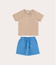 Conjunto Infantil Menino Camiseta em Moletinho - MALWEE