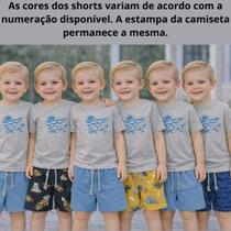 Conjunto Infantil Menino Camiseta Fun Time e Shorts Texturizado Sem Bolsos 4YOU Cativa Conjunto Infantil Menino Camiseta Fun Time e Shorts Texturizado Sem Bolsos 4YOU Cativa