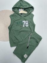 Conjunto Infantil Menino Camiseta Regata Machão Com Bermuda TMX Kids