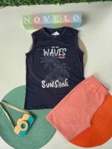 Conjunto Infantil Menino Camiseta Regata Machão e Bermuda Tmx