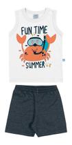 Conjunto Infantil Menino Camiseta + Short Regata marlan