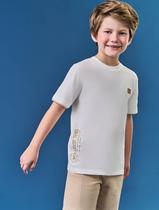 Conjunto Infantil Menino Camiseta You Got This E Bermuda Bege Divertto