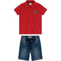 Conjunto Infantil Menino Carinhoso 4 ao 8 Ref. 098360