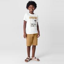 Conjunto infantil menino com camiseta e bermuda Brandili