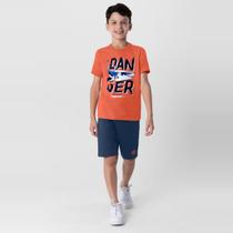 Conjunto infantil menino com camiseta e bermuda Brandili