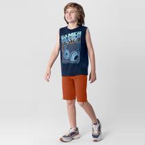 Conjunto infantil menino com regata Brandili