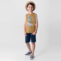 Conjunto infantil menino com regata Brandili