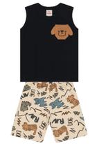 Conjunto infantil menino de cachorrinho Brandili