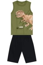 Conjunto infantil menino de dino Brandili Conjunto infantil menino de dino Brandili