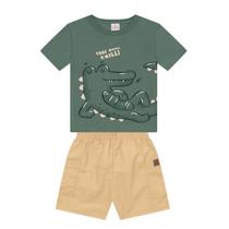 Conjunto infantil menino de jacaré Brandili
