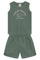 Conjunto infantil menino de skate com glitter Brandili Conjunto infantil menino de skate com glitter Brandili