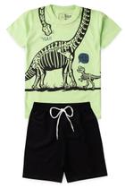 Conjunto Infantil Menino Dinossauro It's Time To Sleep