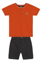 Conjunto infantil menino em meia malha Mundi - 1