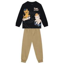 Conjunto infantil menino em moletom de animais Brandili Conjunto infantil menino em moletom de animais Brandili